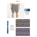 Design nouveau polyester, tissu imprimé pour les Shorts de plage / Casual Wear